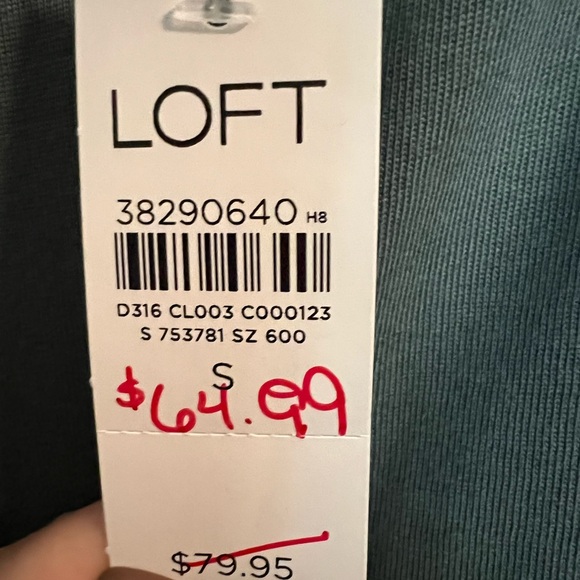 LOFT Women's Teal Maxi Dress with pockets - Picture 3 of 8